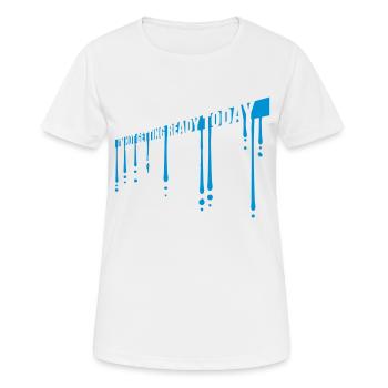 ne pas se préparer aujourd’hui - T-shirt respirant Femme - blanc - Devant - AI Model Female 172 dark (172cm)