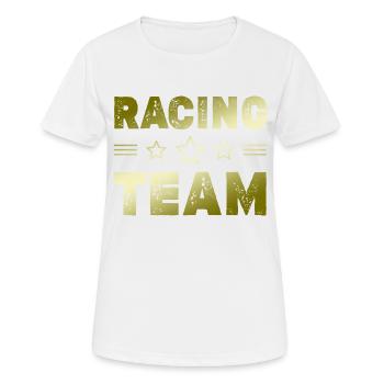 Racing Team - Women's Breathable T-Shirt - white - Front - AI Model Female 172 dark (172cm)