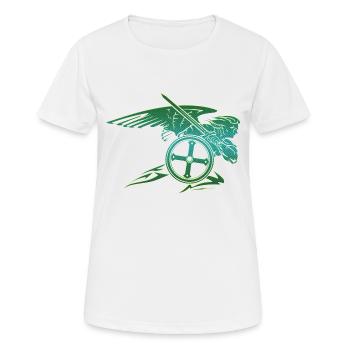 Michel archange saint ange chrétien saint snkt - T-shirt respirant Femme - blanc - Devant - AI Model Female 172 dark (172cm)