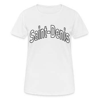 Saint-Denis - T-shirt respirant Femme - blanc - Devant - AI Model Female 172 dark (172cm)
