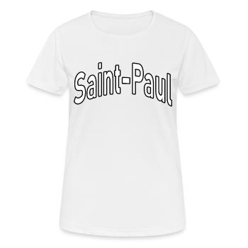 Saint Paul - Women's Breathable T-Shirt - white - Front - AI Model Female 172 dark (172cm)