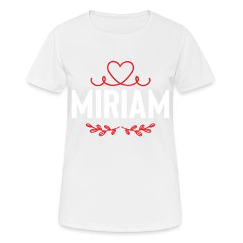 Miriam - Women's Breathable T-Shirt - white - Front - AI Model Female 172 dark (172cm)