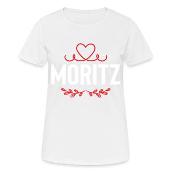 Moritz - T-shirt respirant Femme - blanc - Devant - AI Model Female 172 dark (172cm)