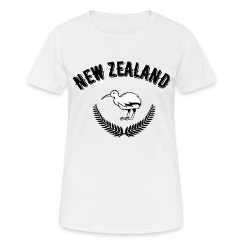 Neuseeland - Frauen T-Shirt atmungsaktiv - Weiß - Vorne - AI Model Female 172 dark (172cm)