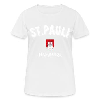st. pauli Hambourg - T-shirt respirant Femme - blanc - Devant - AI Model Female 172 dark (172cm)