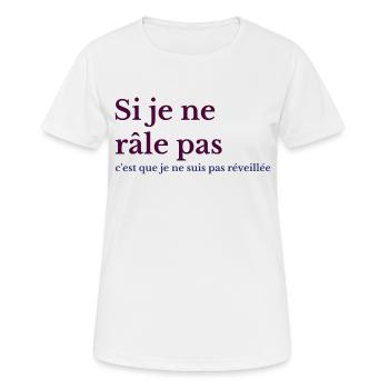 adorable râleuse chiante cadeau drôle femme chiant - T-shirt respirant Femme - blanc - Devant - AI Model Female 172 dark (172cm)