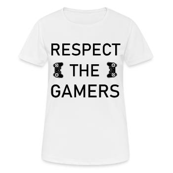 Jeu PC de jeu - T-shirt respirant Femme - blanc - Devant - AI Model Female 172 dark (172cm)