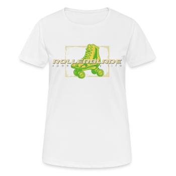 Rollerblade 80s Chaussure - T-shirt respirant Femme - blanc - Devant - AI Model Female 172 dark (172cm)