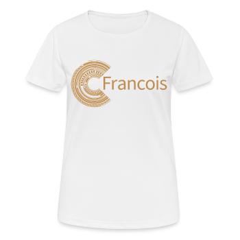 Pour François - T-shirt respirant Femme - blanc - Devant - AI Model Female 172 dark (172cm)