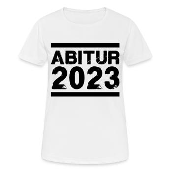 Abitur 2023 - T-shirt respirant Femme - blanc - Devant - AI Model Female 172 dark (172cm)
