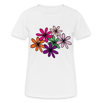 Flower Flower Plant - Women's Breathable T-Shirt - white - Front - AI Model Female 172 dark (172cm)