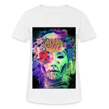 FASHION FATALITY 1 - Women's Breathable T-Shirt - white - Front - AI Model Female 172 dark (172cm)