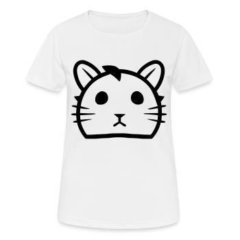 Hamster - Frauen T-Shirt atmungsaktiv - Weiß - Vorne - AI Model Female 172 dark (172cm)