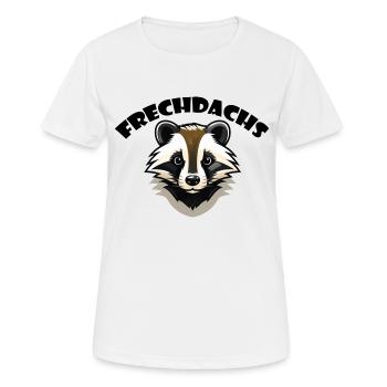 Frechdachs - Frauen T-Shirt atmungsaktiv - Weiß - Vorne - AI Model Female 172 dark (172cm)