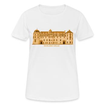 Celle Schloss Renaissance Barock Niedersachsen - Frauen T-Shirt atmungsaktiv - Weiß - Vorne - AI Model Female 172 dark (172cm)