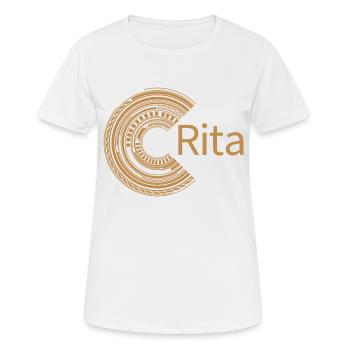 Pour Rita - T-shirt respirant Femme - blanc - Devant - AI Model Female 172 dark (172cm)