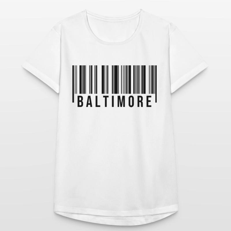 Baltimore Strichcode Frauen T-Shirt atmungsaktiv