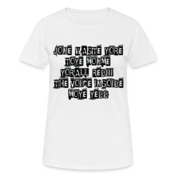 JONE WASTE YORE TOYE MONME YORALL REDIII LA VOIX - T-shirt respirant Femme - blanc - Devant - AI Model Female 172 dark (172cm)