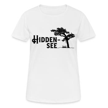 Hiddensee, Perle der Ostsee - Frauen T-Shirt atmungsaktiv - Weiß - Vorne - AI Model Female 172 dark (172cm)