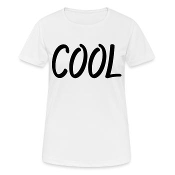 Cool - Frauen T-Shirt atmungsaktiv - Weiß - Vorne - AI Model Female 172 dark (172cm)