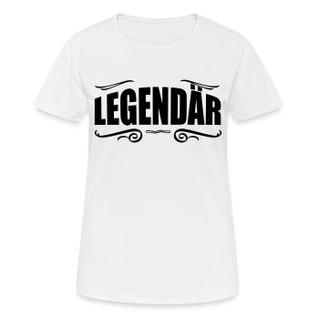 legendary - Women's Breathable T-Shirt - white - Front - AI Model Female 172 dark (172cm)