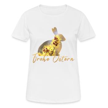 joyeuses Pâques - T-shirt respirant Femme - blanc - Devant - AI Model Female 172 dark (172cm)