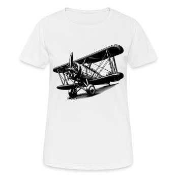 Rêves de haut vol - T-shirt respirant Femme - blanc - Devant - AI Model Female 172 dark (172cm)