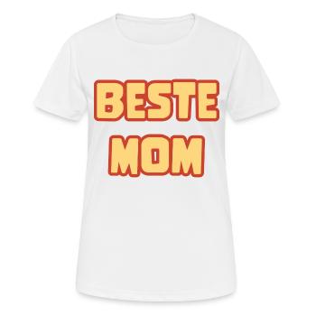 Supermama in Comic-Schrift - Frauen T-Shirt atmungsaktiv - Weiß - Vorne - AI Model Female 172 dark (172cm)