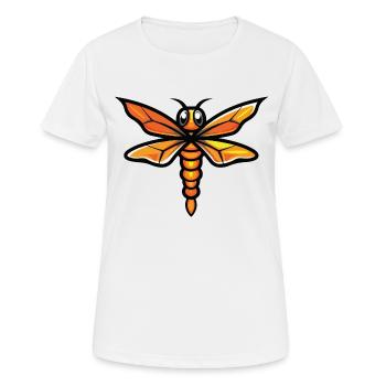 libellule - T-shirt respirant Femme - blanc - Devant - AI Model Female 172 dark (172cm)