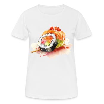 Sushi - T-shirt respirant Femme - blanc - Devant - AI Model Female 172 dark (172cm)
