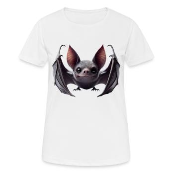 Fledermaus 2 - Frauen T-Shirt atmungsaktiv - Weiß - Vorne - AI Model Female 172 dark (172cm)