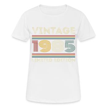 1985 Birthday 1985 Retro 1985 Gift 1985 - Women's Breathable T-Shirt - white - Front - AI Model Female 172 dark (172cm)