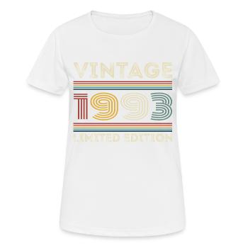 1993 Geburtstag 1993 Retro 1993 Geschenk 1993 - Frauen T-Shirt atmungsaktiv - Weiß - Vorne - AI Model Female 172 dark (172cm)
