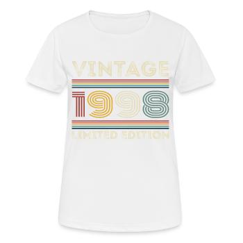 1998 Geburtstag 1998 Retro 1998 Geschenk 1998 - Frauen T-Shirt atmungsaktiv - Weiß - Vorne - AI Model Female 172 dark (172cm)