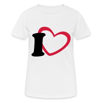 I like - Women's Breathable T-Shirt - white - Front - AI Model Female 172 dark (172cm)