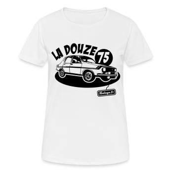 La Douze - 1975 - T-shirt respirant Femme - blanc - Devant - AI Model Female 172 dark (172cm)