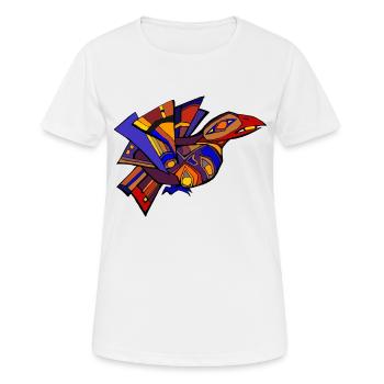 Ein Vogel Maya - Frauen T-Shirt atmungsaktiv - Weiß - Vorne - AI Model Female 172 dark (172cm)