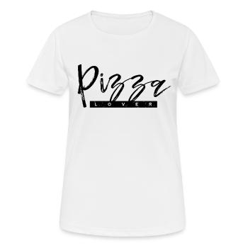 Amoureux de la pizza - T-shirt respirant Femme - blanc - Devant - AI Model Female 172 dark (172cm)