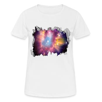 universe - Women's Breathable T-Shirt - white - Front - AI Model Female 172 dark (172cm)