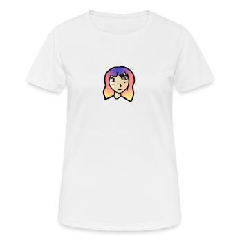 cheveux colorés - T-shirt respirant Femme - blanc - Devant - AI Model Female 172 dark (172cm)