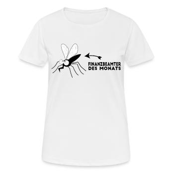 Finanzbeamter des Monats - Stechmücke - Blutsauger - Frauen T-Shirt atmungsaktiv - Weiß - Vorne - AI Model Female 172 dark (172cm)