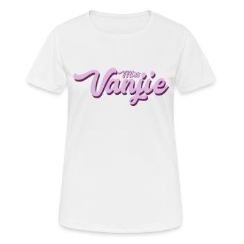Miss Vangie - Women's Breathable T-Shirt - white - Front - AI Model Female 172 dark (172cm)