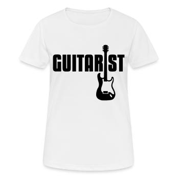 guitarist - Women's Breathable T-Shirt - white - Front - AI Model Female 172 dark (172cm)