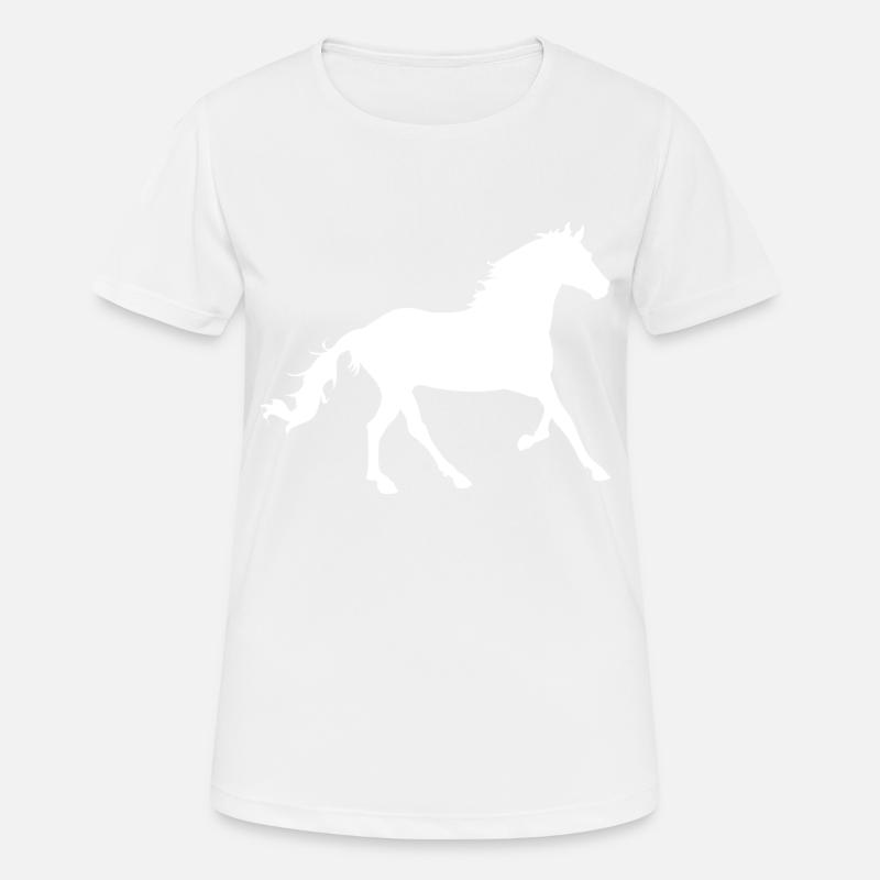 horse - Women's Breathable T-Shirt - white