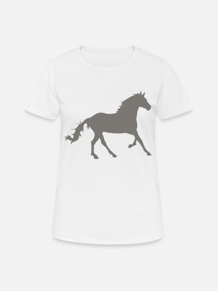 horse - Women's Breathable T-Shirt - white