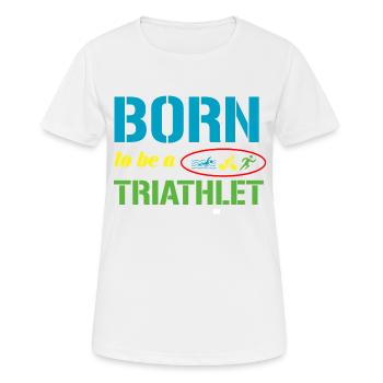 Triathlon - T-shirt respirant Femme - blanc - Devant - AI Model Female 172 dark (172cm)