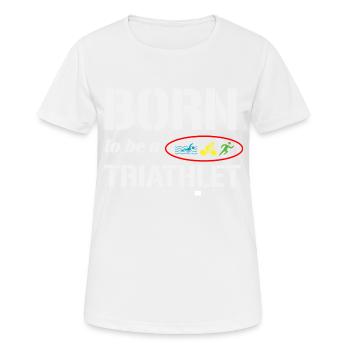 triathlon - T-shirt respirant Femme - blanc - Devant - AI Model Female 172 dark (172cm)
