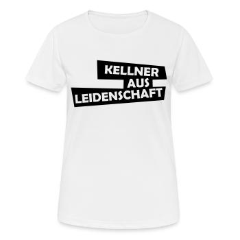 kellner aus leidenschaft - Frauen T-Shirt atmungsaktiv - Weiß - Vorne - AI Model Female 172 dark (172cm)