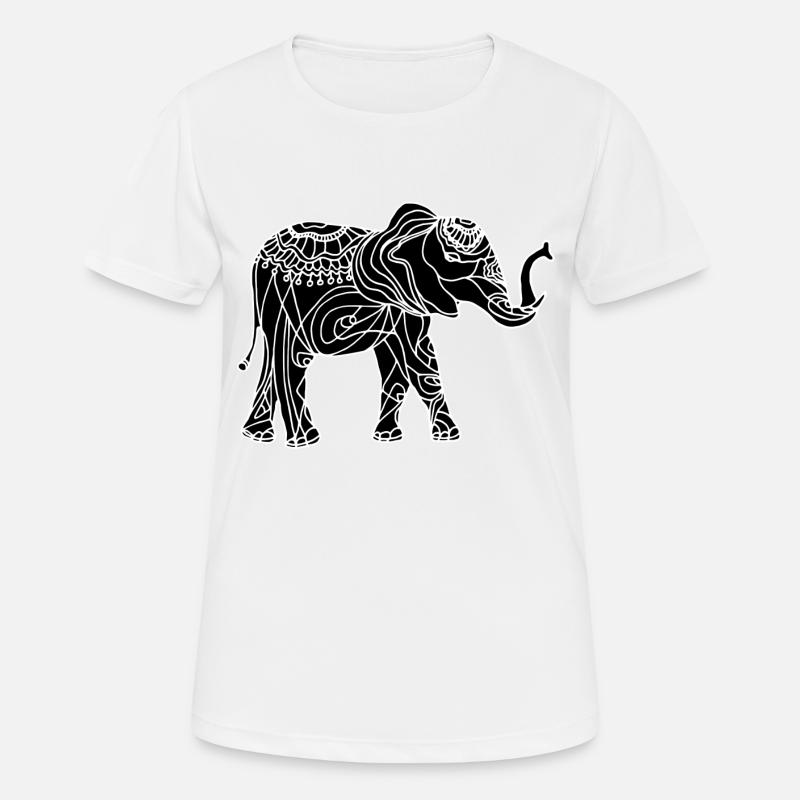 elephant - Women's Breathable T-Shirt - white