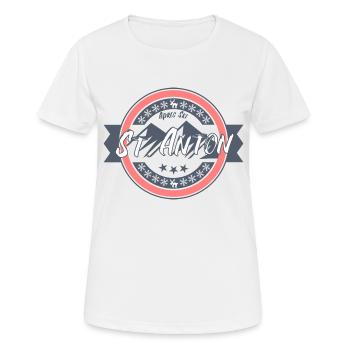 St anton - T-shirt respirant Femme - blanc - Devant - AI Model Female 172 dark (172cm)